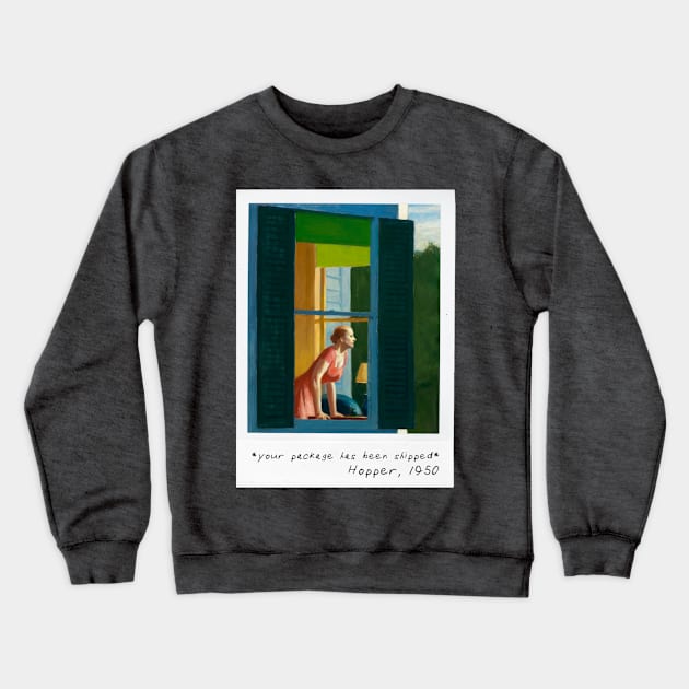 edward hopper - order meme Crewneck Sweatshirt by pripple